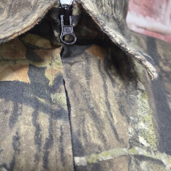 Mossy Oak Camo Zip-Up Jumpsuit | Unisex Size Large | Green Hunting Coveralls - Picture 5 of 9